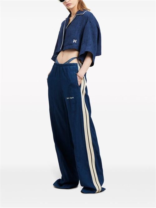 Trousers with logo PALM ANGELS | PWCA061S24FAB0014903